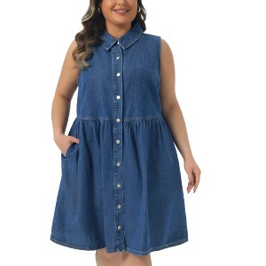 agnes denim dress Ghost Agnes Denim Midi Dress, Blue