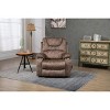 Oversized PU Leather Power Lift Recliner Chair with Dual OKIN Motors, 180¡ã Lay Flat, Multi-Function Massage, and Cup Holders - 2 of 4