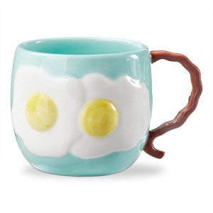 Bacon & Eggs Earthenware Mug Multi 21 oz 4.66x6x3.9 in - 1 Piece