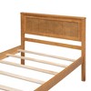NicBex Twin Size Platform Bed 79.5" L Simple Pine Bed Frame with Headboard for Bedroom, Guest Room, No Box Spring Required - 4 of 4