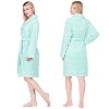 PAVILIA Short Robes for Women, Plush Soft Bathrobe Womens Lightweight, Fluffy Fuzzy Robe Knee Length, Shower Spa - 2 of 4