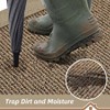 Indoor Door 32 Inchx 48 Inch Dirt Trapper Door Mats Non - Slip Washable Entryway Rugs Taupe Low Profile Resist Dirt - 3 of 4