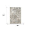 HomeRoots 10' X 13' Sand And Light Blue Geometric Area Rug - 3 of 4