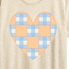 Women's - Instant Message - Patchwork Quilt Heart Short Sleeve Graphic T-Shirt - 2 of 4
