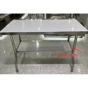 Stainless Steel Folding Table, 48x24 Inch Heavy Duty Work Table, 400 LB Capacity, Portable & No Assembly, Silver - 1 of 1