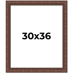 PosterPalooza | 30x36 Wide Bamboo Picture Frame, UV Acrylic, 4 Finishes - Brown, Black, Silver, and Natural - 1 of 4