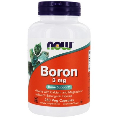 NOW Foods Boron 3 mg.  -  250 Count