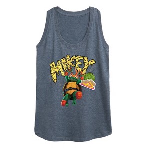 Women's - Teenage Mutant Ninja Turtles - Michelangelo AKA Mikey Graphic Racerback Tank - 1 of 4