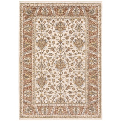 Oriental Weavers Maharaja 5091Q Rust/ Ivory Indoor Area Rug - 2' x 3'