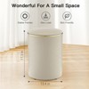 SUGIFT Storage Ottoman Round Upholstered  Ottoman - 2 of 4