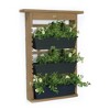 Algreen 34002 GardenView Vertical Living Wall Hanging Planter for 3 Planters and Foxfarm Happy Frog Ph Adjusted Garden Potting Soil Mix, 2 Cubic Feet - 2 of 4