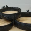 VIP Wood 12 in. Brown Trays with Contrasting Bottom Set of 3 - 4 of 4