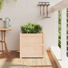 vidaXL Garden Planter 19.7"x19.7"x19.7" Solid Wood Pine - 3 of 4