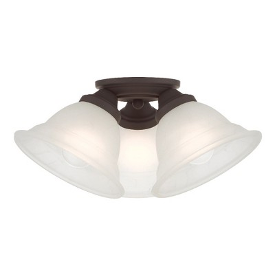 Livex Lighting Wynnewood 3 - Light Flush Mount in  Bronze