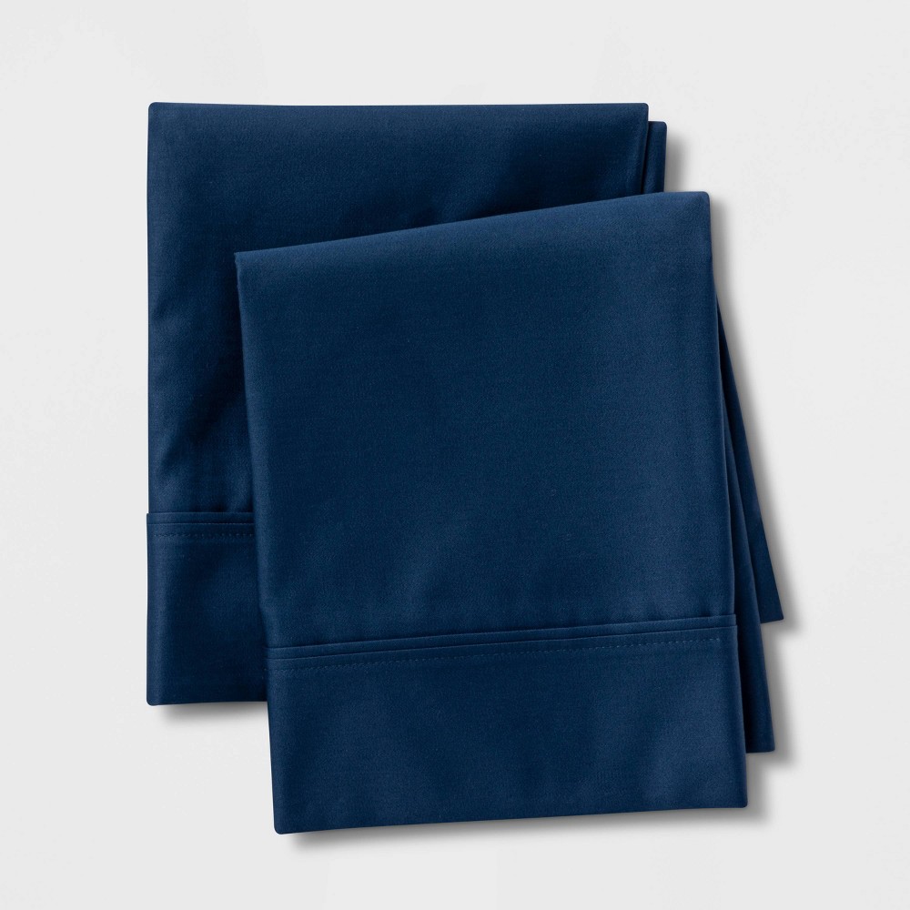 Photos - Pillowcase Standard 800 Thread Count Solid Performance  Set Indigo - Thresh