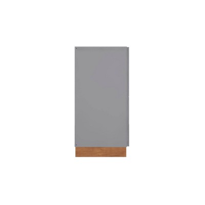 Gray and Natural Freestanding Office Accent Cabinet