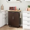 Celebalcony Alleah Wood Kitchen Island - 2 of 3