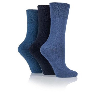 Women's Solid Navy Mix Crew Sock | Size Women's 5-9 - Navy