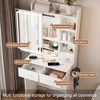 Ridstar 23.62 in. W Small Makeup Vanity Desk with Mirror & Hidden Storage For Small Bedrooms-White - 3 of 4