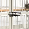 Prevue Select Wrought Iron Parrot Bird Cage 24x20x60", Chalk White - 3 of 4