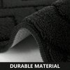 Kitchen Runner Rug and Mats Set 2 Pieces Absorbent Polypropylene Non - Slip Soft Comfort Floor Washable Black Kitchen - 4 of 4