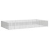 vidaXL Rabbit Hutch - 24-Panel Animal Enclosure, Excercise & Play Outdoor Cage, Galvanized Iron, Silver - 3 of 4