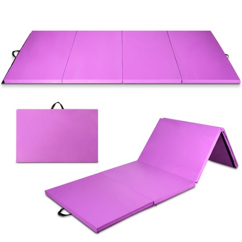 Costway 4'X 8'X 2'' Folding Gymnastics Exercise Mat w/Handle Aerobics Stretch Yoga