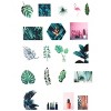 Wrapables Decorative Scrapbooking Washi Stickers, DIY Crafts for Stationery, Diary, Card Making (60 pcs), Fern Leaves - 2 of 4