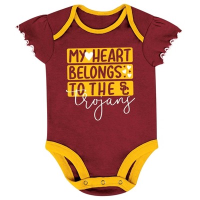 Usc Trojan Baby USC Trojans Baby 3-Piece Set Bodysuit, Cap