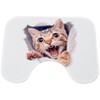 The Lakeside Collection Cat Memory Foam Bath Rugs & Shower Curtain Complete 16 Pc Set - 3 of 4