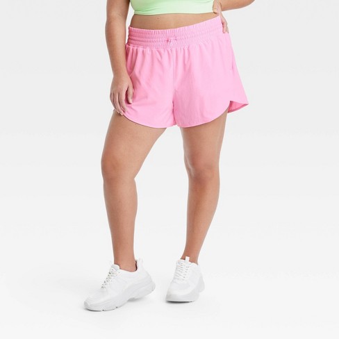 Women s Active Light High rise Shorts 3 All In Motion Pink 4x Target