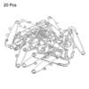 Unique Bargains Metal Decorative DIY Women's Clothing Dress 2 Holes Sewing Brooch Pins 20 Pcs - 3 of 4
