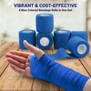 6 Pack Self Adherent Cohesive Tape 2"x5 Yards Blue, Self Adhesive Athletic Wrap for Ankle, Wrist & Knee Sprains, Swelling Relief - 2 of 4
