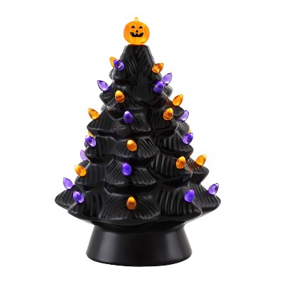 Mr. Halloween Nostalgic Ceramic Led Halloween Tree - Black - 12