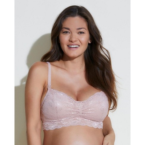 Cosabella Women's Never Say Never Mommie Nursing Bra in Pink, Size Small