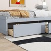ALEXOUN Twin Size Bed Frame with Storage Drawers -Minimalist Rubber Wood Bed Frame Fits Bedroom,Guest Room,Nursery No Box Spring Needed - 4 of 4