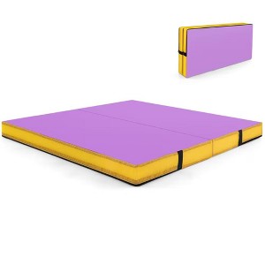 MaseiKar 4ft x 4ft x 4in Bi-Folding Gymnastic Tumbling Mat with Handles and Cover - 1 of 4