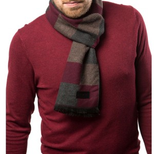 Mio Marino | Men's Cashmere Feel, 100% Cotton Fashion Winter Scarf - 1 of 4