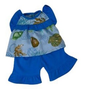 Doll Clothes Superstore Sea Print Pants Fit 15-16 Inch Baby Dolls - 1 of 4