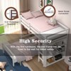 Infans Twin Over Twin Loft Bunk Bed Wood w/Bookcase Guardrail Ladder Kids Bedroom - 2 of 4
