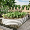 XINGHANZHENXUAN 2Pcs Raised Garden Bed, Galvanized Planter Raised Garden Beds for Vegetables, Flowers, Herbs, Heavy Duty - 3 of 4