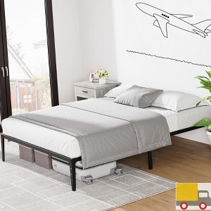 Jojoka Bed Frame, Heavy Duty Metal Platform with Steel Slats, Noise-Free, Under Bed Storage, No Box Spring Needed, Easy Assembly - 1 of 4