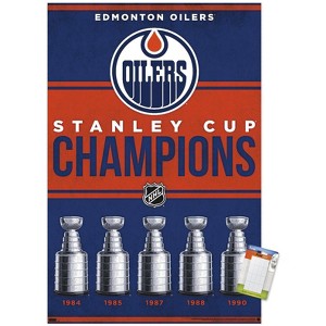 Trends International NHL Edmonton Oilers - Champions 23 Unframed Wall Poster Prints - 1 of 4