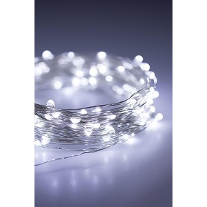 Perfect Holiday 30 LED Silver Copper Fairy String Lights - Battery Operated - 1 of 2