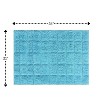 Knightbridge Diagonal Racetrack 100% Cotton Reversible Bath Rug Sage - 2 of 4
