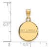 Black Bow Jewelry 14k Yellow Gold Oklahoma Sooners NCAA Small Pendant - 2 of 3