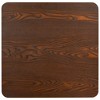 vidaXL Bistro Table Dark Brown 31.5 in.x31.5 in. MDF - image 3 of 4