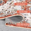 Washable Printed Accent Rug Boho Vintage Medallion Area Rugs, Ultra-Thin Soft Low Pile Distressed Carpet for Living Room Kitchen Dining - 4 of 4