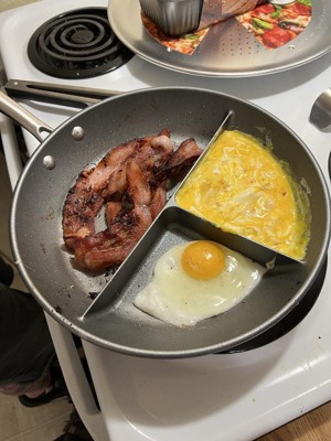 3 in 1 Divided Portion Frying Pan