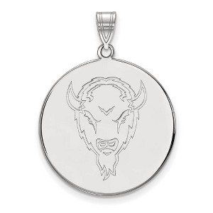 Black Bow Jewelry Sterling Silver Marshall Thundering Herd NCAA Extra Large Pendant - 1 of 3